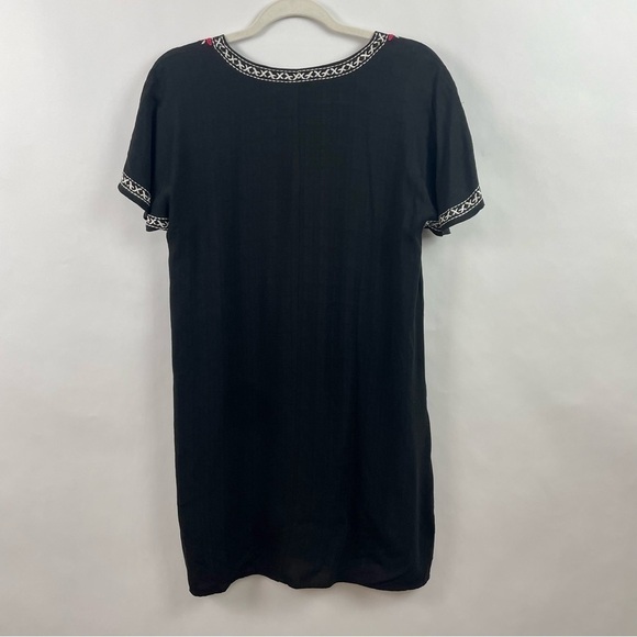 Anthropologie THML Shift Dress Black Floral Festival Bohemian Festival Peasant S - Picture 9 of 14